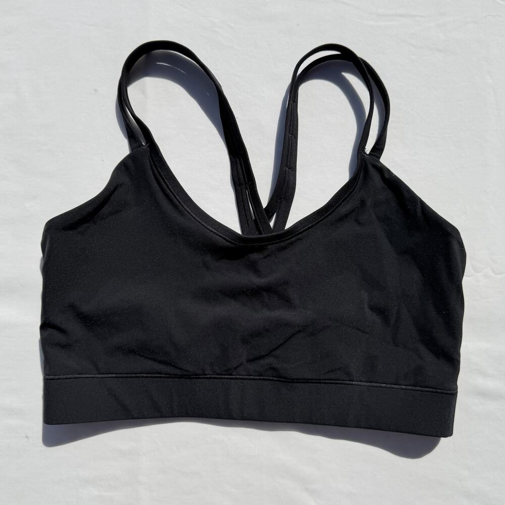 Janji Pace Strappy Sports Bra Womens Large Black
